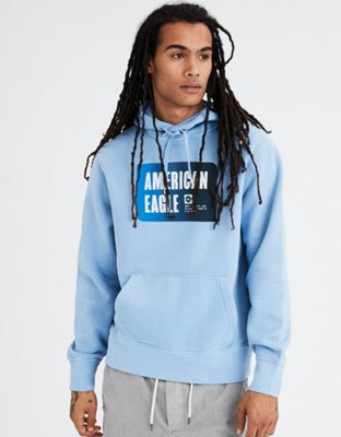 Мужские худи American Eagle AE Beach Fleece Graphic Pullover — фото 2