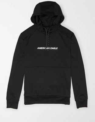 american eagle hoodie black