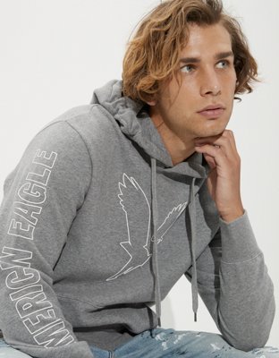 Мужские худи American Eagle AE Super Soft Graphic Fleece — фото 4