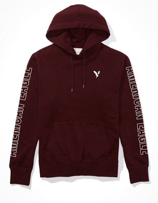 maroon american eagle hoodie