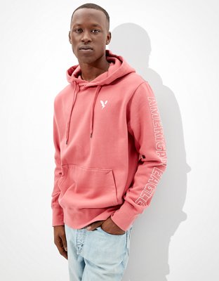 Ae super soft fleece graphic hoodie sale