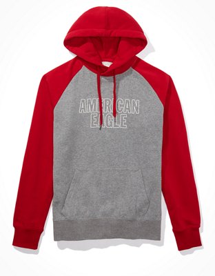 Red american eagle online hoodie