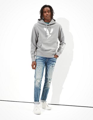 Мужские худи American Eagle AE Vintage Fleece Heathered Graphic — фото 5