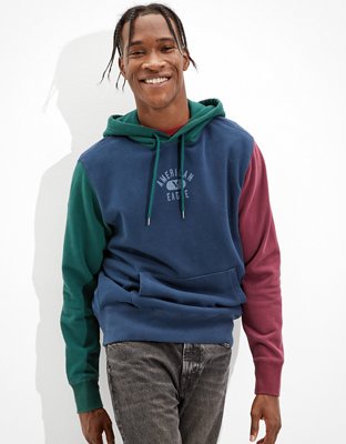 American eagle color block hoodie new arrivals