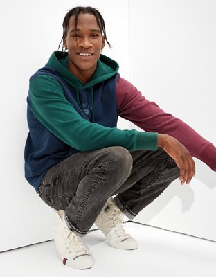 AE Super Soft Fleece Color-Block Hoodie