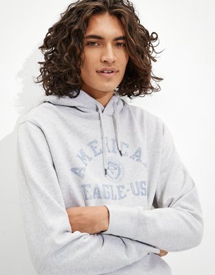 Мужские худи American Eagle AE Super Soft Fleece Heathered Graphic — фото 2