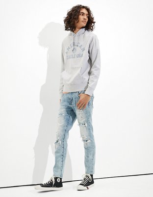 Мужские худи American Eagle AE Super Soft Fleece Heathered Graphic — фото 5