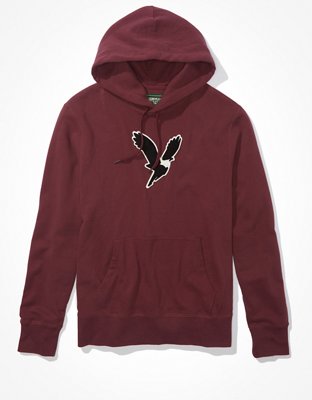 American eagle burgundy hoodie on sale