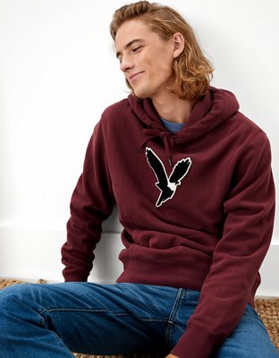 American eagle maroon hoodie new arrivals