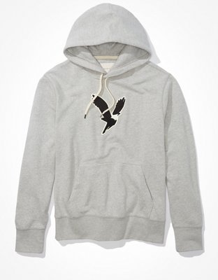 Grey american shop eagle hoodie