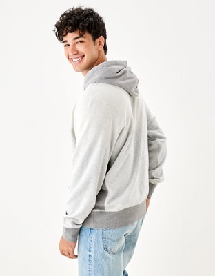 Мужские худи American Eagle AE Super Soft Graphic Colorblock — фото 2