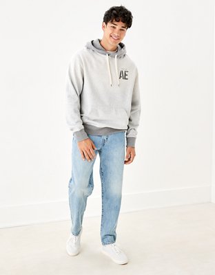 Мужские худи American Eagle AE Super Soft Graphic Colorblock — фото 5