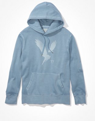 Blue american eagle hoodie sale