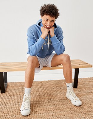 Мужские худи American Eagle AE Bonfire Fleece Graphic — фото 6