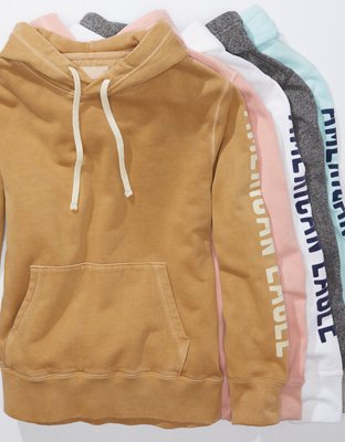 American eagle tan online hoodie