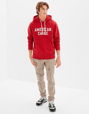 American eagle red on sale hoodie