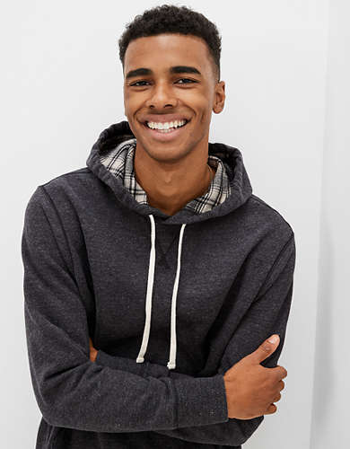 American Eagle AE Super Soft Flannel-Lined Hoodie