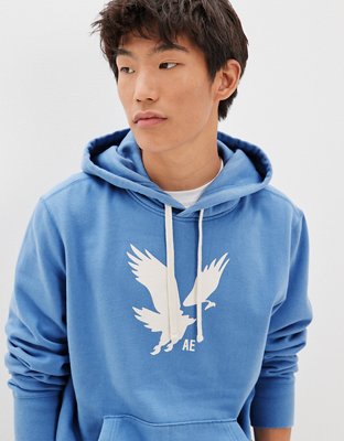 Light blue american online eagle hoodie