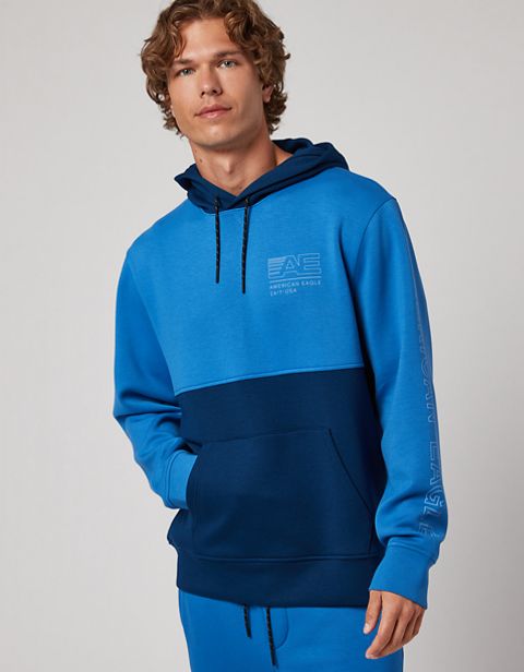 Мужские худи American Eagle AE 24/7 Colorblock
