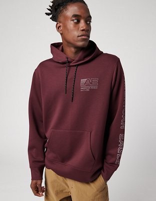 American eagle 2024 brown hoodie