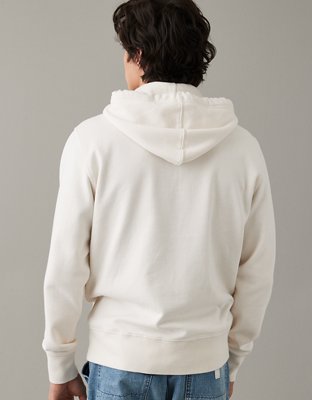 AE Plaid Applique Graphic Hoodie