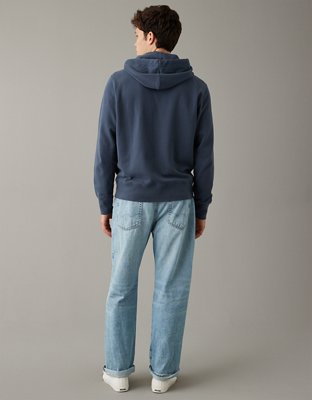 AE Plaid Applique Graphic Hoodie