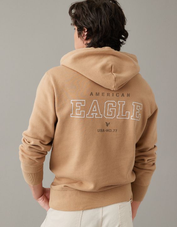 AE Logo Graphic Pullover Hoodie