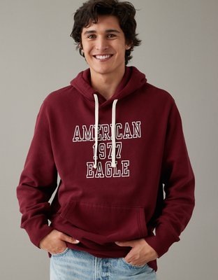 American eagle hoodie red new arrivals