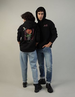 AE x Seher One Hoodie con Gráfico del Día de los Muertos