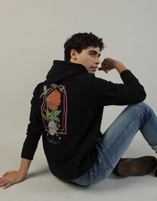 AE x Seher One Hoodie con Gráfico del Día de los Muertos