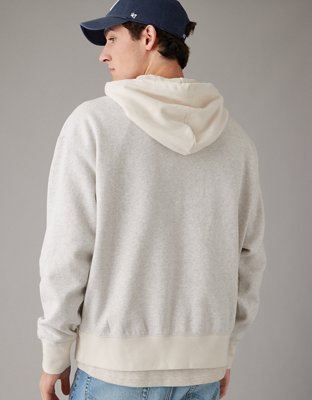 Sudadera con capucha de fleece en colores contrastantes AE
