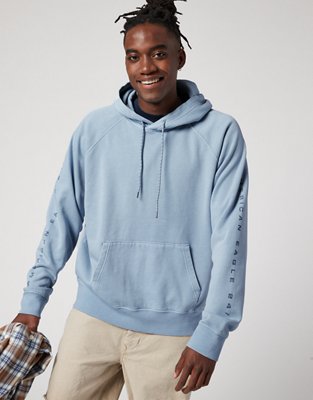 American eagle blue outlet hoodie