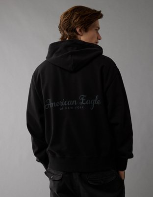 American eagle hoodie black on sale