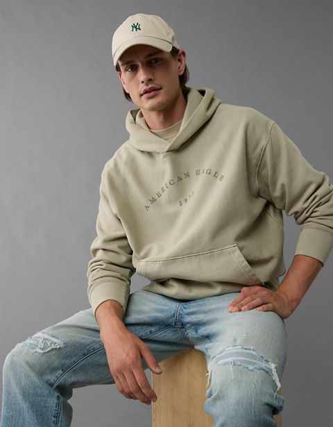 Мужские худи American Eagle AE Heavyweight Fleece Logo Graphic