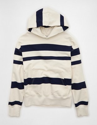 AE Laidback Luxe Relaxed Fit Striped Hoodie