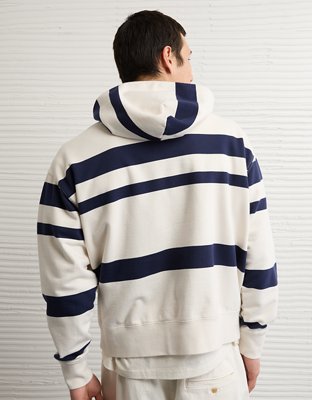 AE Laidback Luxe Relaxed Fit Striped Hoodie