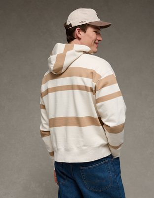 AE Laidback Luxe Relaxed Fit Striped Hoodie