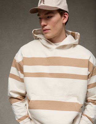 AE Laidback Luxe Relaxed Fit Striped Hoodie
