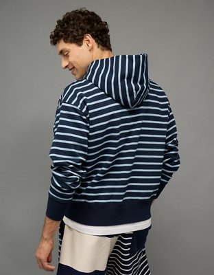 AE Laidback Luxe Relaxed Fit Striped Hoodie