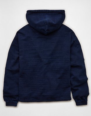AE Indigo Henley Hoodie