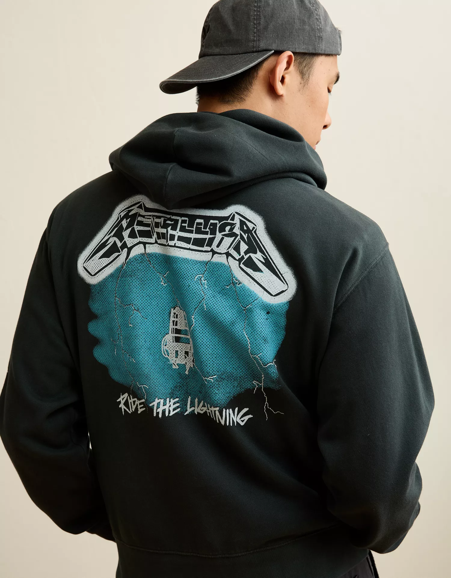 AE Standard Fit Metallica Graphic Hoodie - thumbnail 2