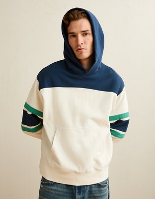 Мужское худи American Eagle AE Laidback Luxe Heavyweight, цвет: Белый, вариант 1 — фото 2
