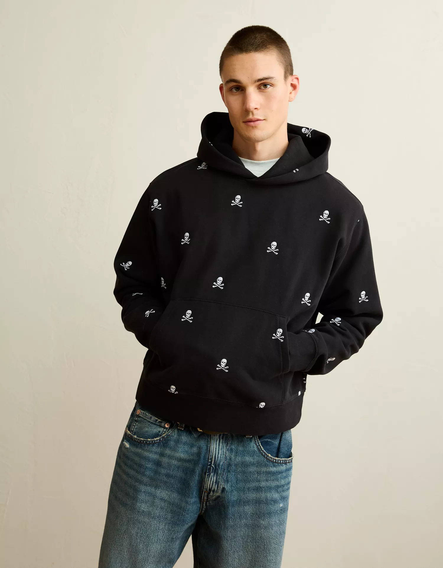 AE Laidback Luxe Embroidered Halloween Hoodie - thumbnail 6