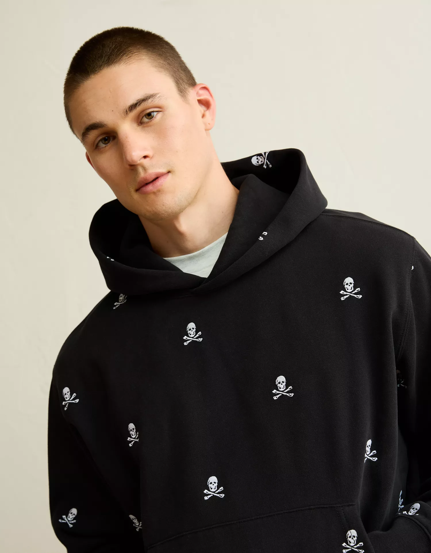 AE Laidback Luxe Embroidered Halloween Hoodie