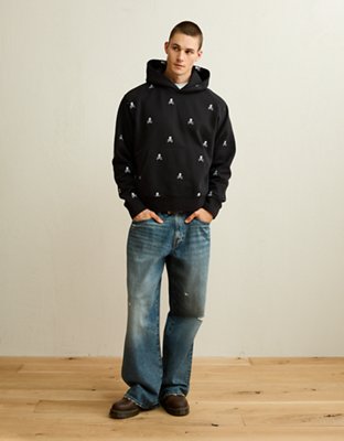 AE Laidback Luxe Embroidered Halloween Hoodie