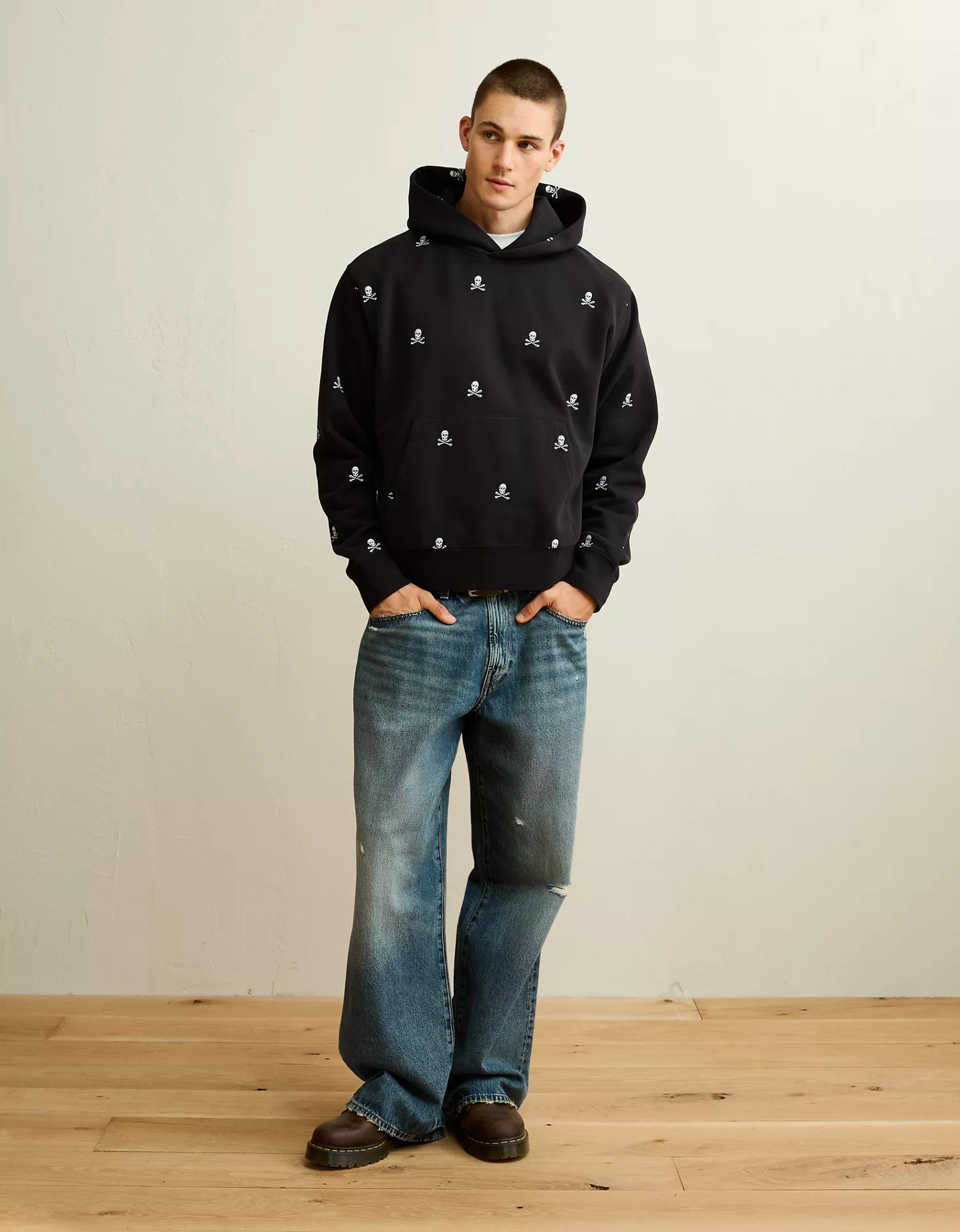 AE Laidback Luxe Embroidered Halloween Hoodie - thumbnail 4