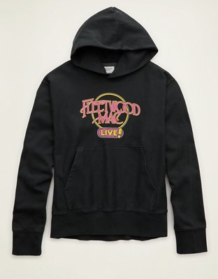 Мужское худи American Eagle AE Laidback Luxe Fleetwood Mac Graphic, цвет: Тёмный теневой — фото 1