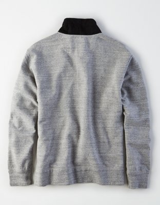 Мужские худи American Eagle AE Mock Neck 1/4 Zip Fleece Sweatshirt — фото 5