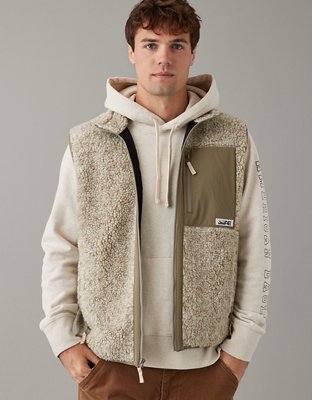 Ae sherpa full store zip hoodie