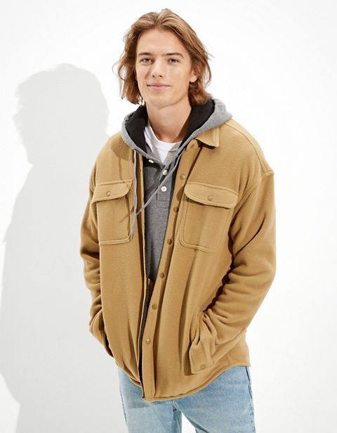 Мужские свитеры American Eagle AE Fleece Shacket